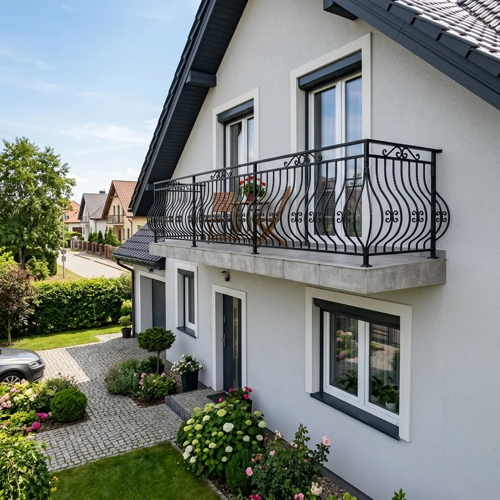 Balustrady: nowa balustrada balkonowa bez remontu — przed
